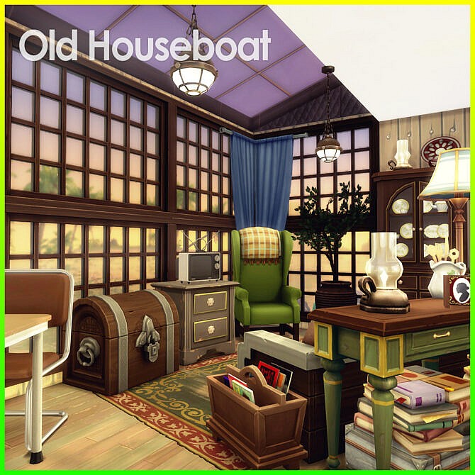Sims 4 Old Houseboat at Kalino