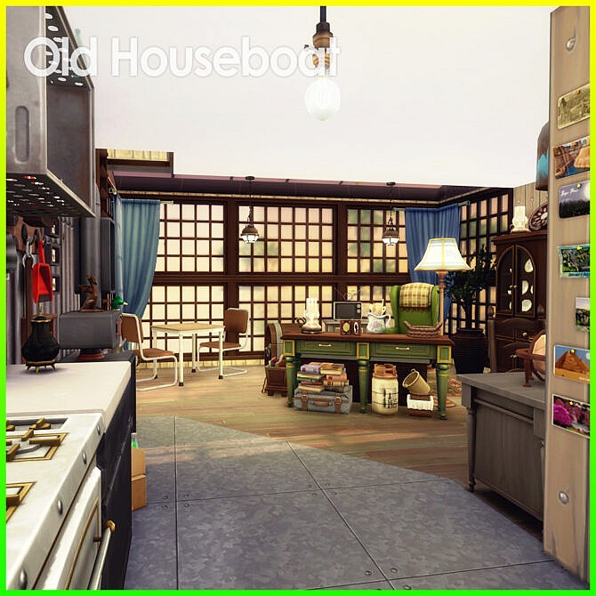 Sims 4 Old Houseboat at Kalino