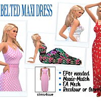 Belted Maxi Dress Ep01