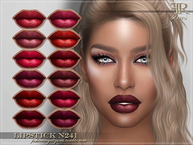 Sims 4 FRS Lipstick N241 by FashionRoyaltySims at TSR