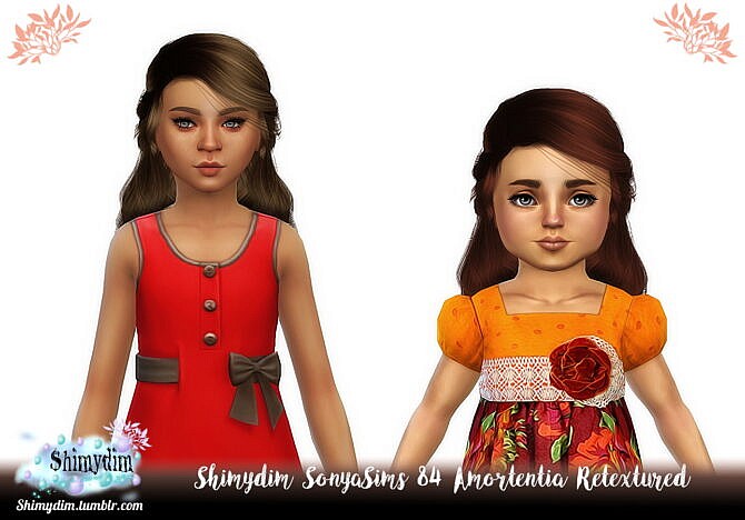 Sims 4 SonyaSims 84 Amortentia Hair Retexture + Child & Toddler at Shimydim Sims