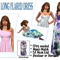Long Flared Dress Ep03