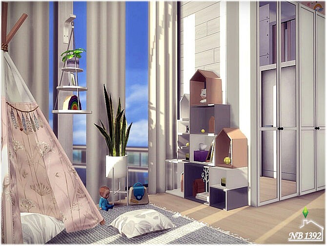 Sims 4 Simple Girls room by nobody1392 at TSR