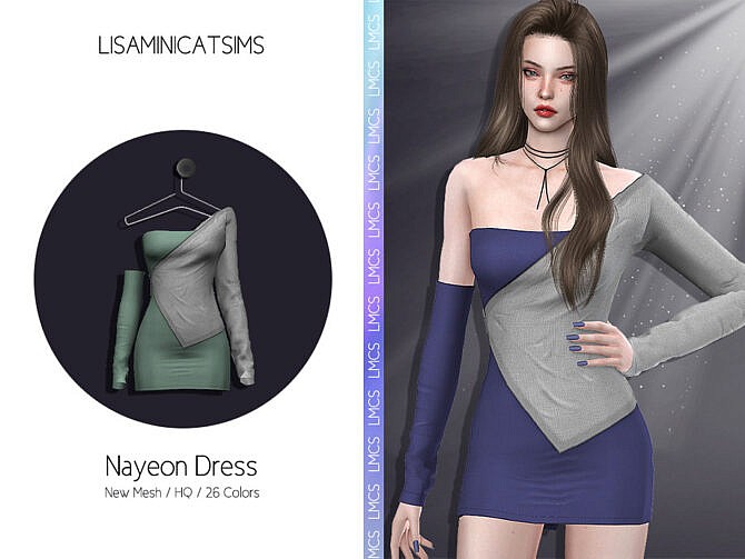 Sims 4 Nayeon Dress by Lisaminicatsims at TSR