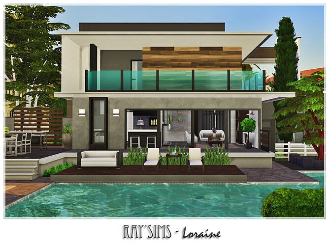 Sims 4 Loraine home by Ray Sims at TSR