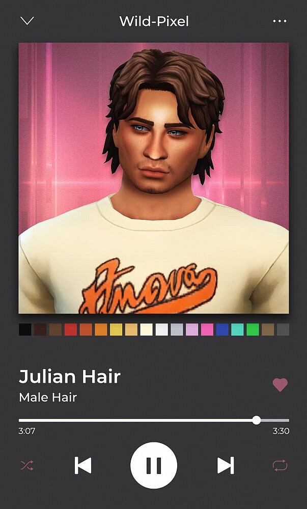 Sims 4 Julian Hair for males at Wild Pixel