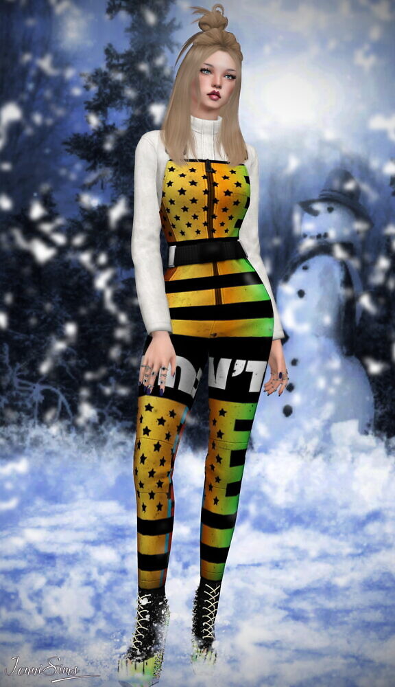 Sims 4 Snow Overall / jumpsuit BGC at Jenni Sims