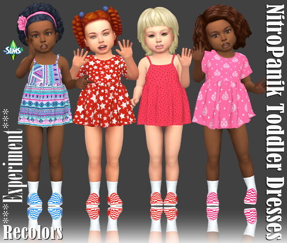 Nitropanic Toddler Dress Recolors At Annett’s Sims 4 Welt