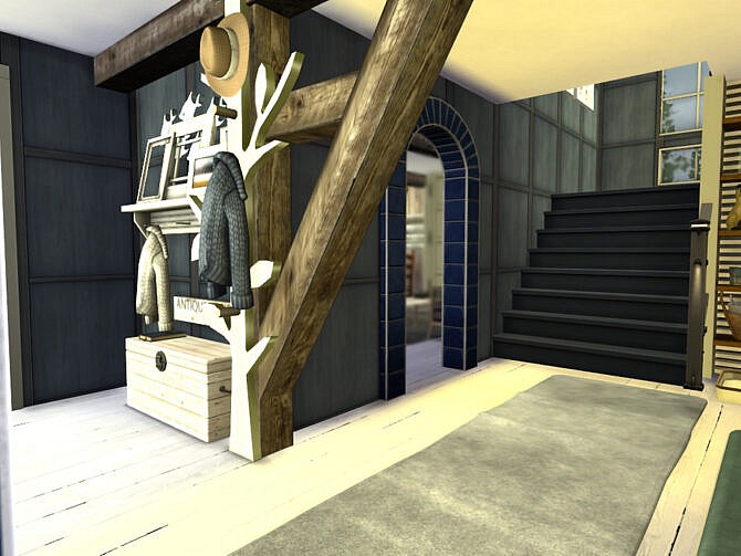 Sims 4 Boathouse Hallway by fredbrenny at TSR