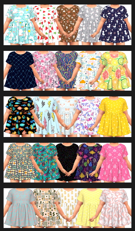 Sims 4 NitroPanic Toddler Dress Recolors at Annett’s Sims 4 Welt