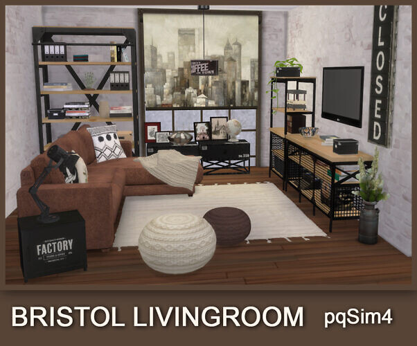 Bristol Living Room At Pqsims4
