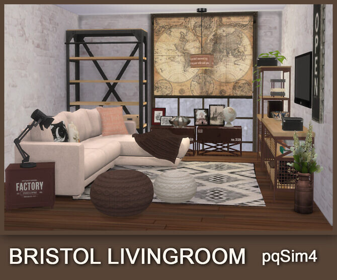 Sims 4 Bristol Living Room at pqSims4