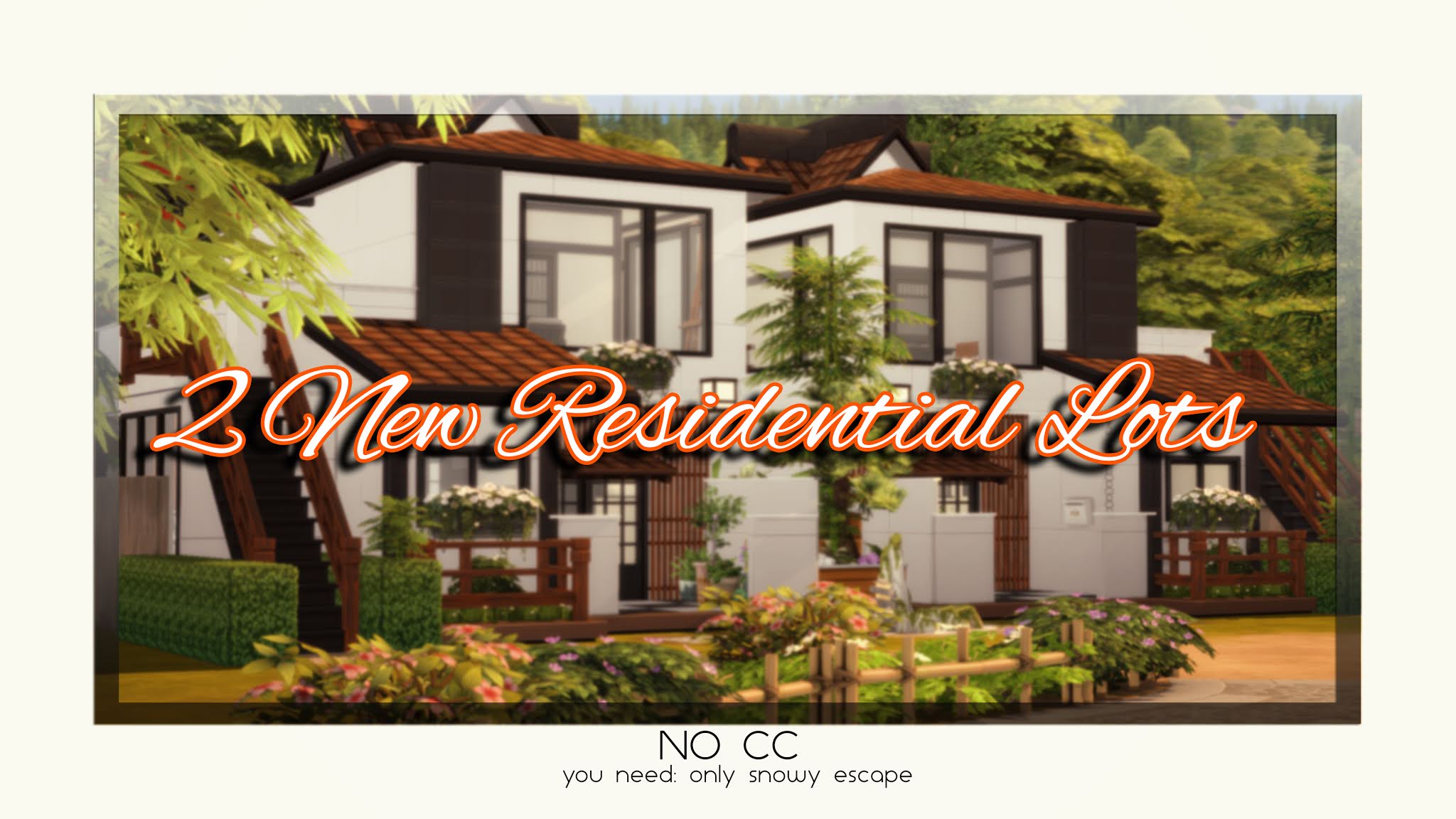 Japanese House + Duo Cubes at Cross Design » Sims 4 Updates