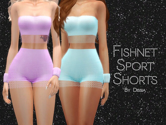 Fishnet Sport Shorts By Dissia