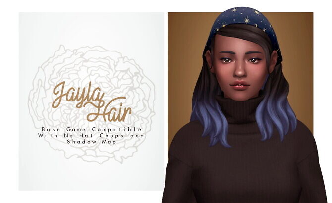 Sims 4 Jayla Hair at Isjao