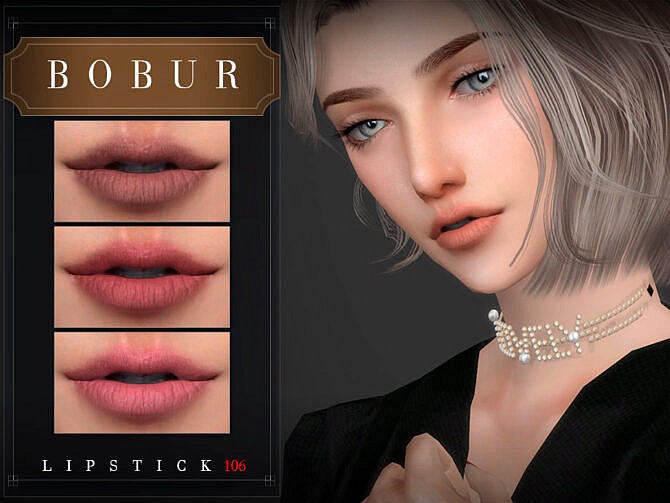 Sims 4 Lipstick 106 by Bobur3 at TSR