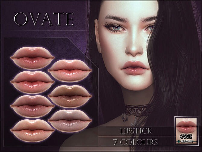 Sims 4 Ovate Lipstick by RemusSirion at TSR