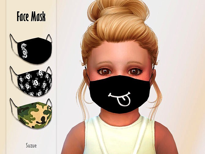 Sims 4 Toddler Face Mask by Suzue at TSR