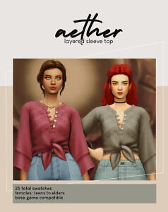 Aether Layered Sleeve Top