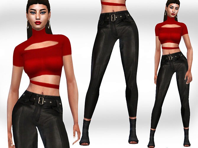 Sims 4 Trendy Casual Full Outfit by Saliwa at TSR