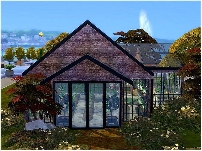 Sims 4 Green House by lotsbymanal at TSR
