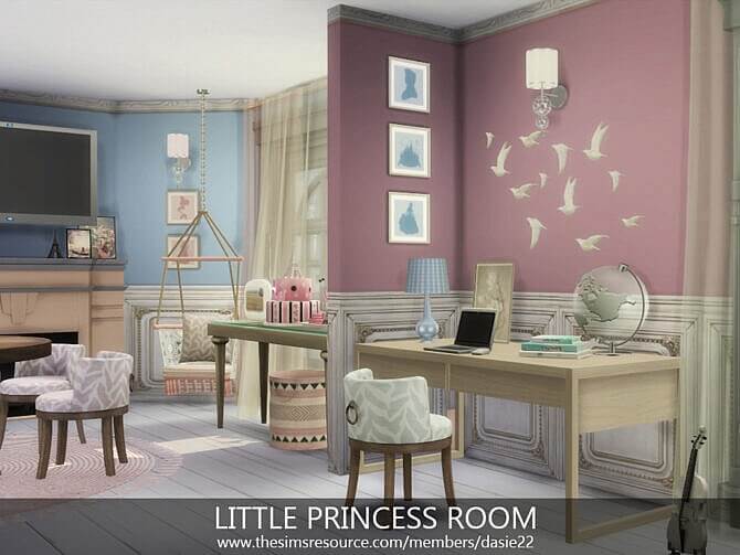 Sims 4 Little Princess Room by dasie2 at TSR