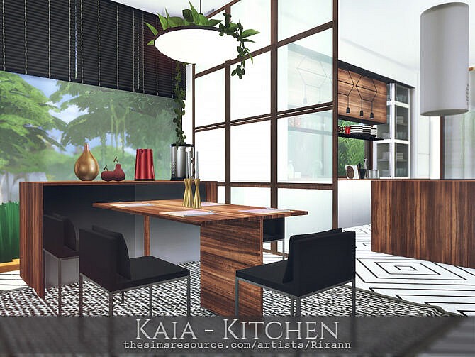 Sims 4 Kaia Kitchen by Rirann at TSR
