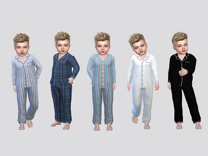 Sims 4 FullBody Sleepwear Toddler Boys by McLayneSims at TSR