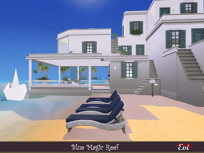 Sims 4 Magic blue reef home by evi at TSR