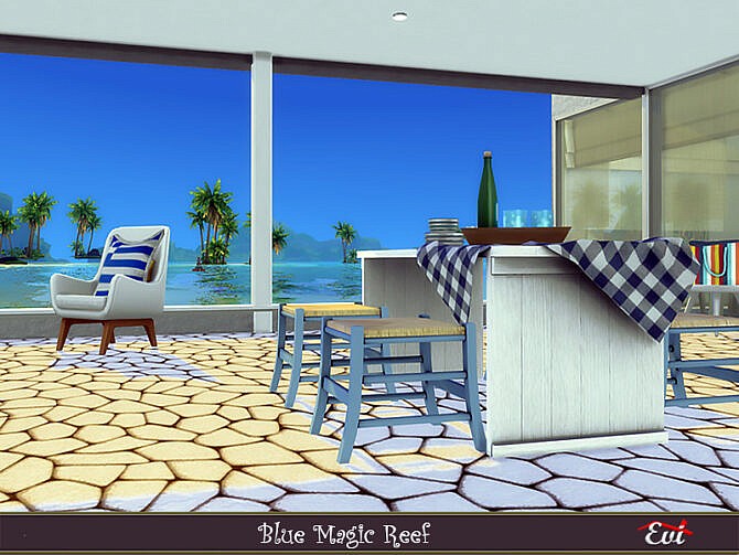 Sims 4 Magic blue reef home by evi at TSR