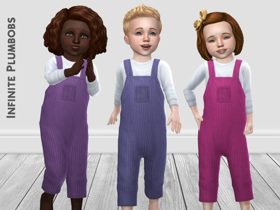 Toddler Corduroy Dungarees By Infiniteplumbobs At Tsr Sims 4 Updates