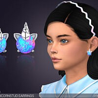 Magic Unicorn Stud Earrings For Kids By Feyona