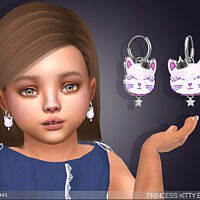 Princess Kitty Earrings For Toddlers By Feyona
