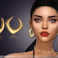 Paloma Hoop Earrings By Feyona