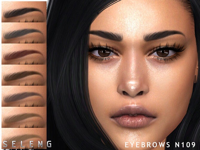 Sims 4 Eyebrows N109 by Seleng at TSR