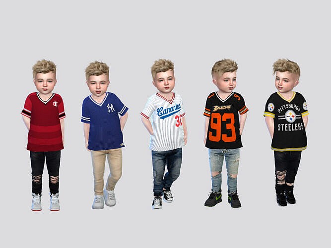 Sports Jersey Tee Toddler By Mclaynesims