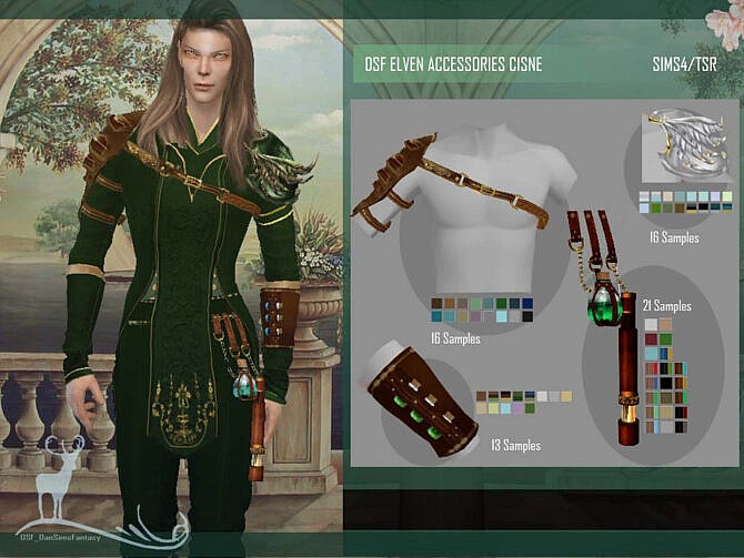 Sims 4 DSF ELVEN ACCESSORIES CISNE by DanSimsFantasy at TSR