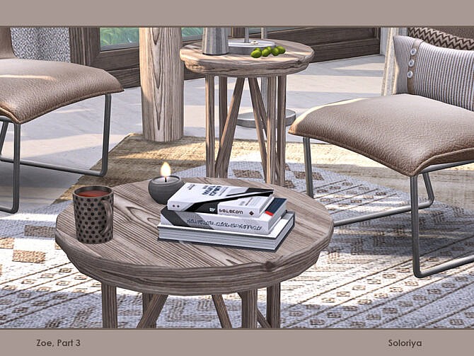 Sims 4 Zoe Furniture Set Part 3 by Soloriya at TSR