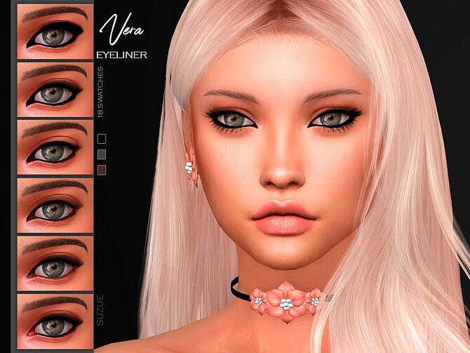 Sims 4 Vera Eyeliner N12 by Suzue at TSR