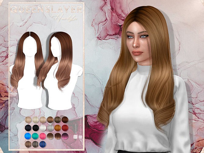 Sims 4 Queens Layer Hair by JavaSims at TSR