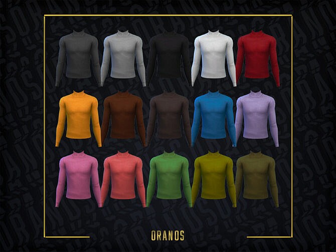 Sims 4 Turtleneck Sweater by OranosTR at TSR