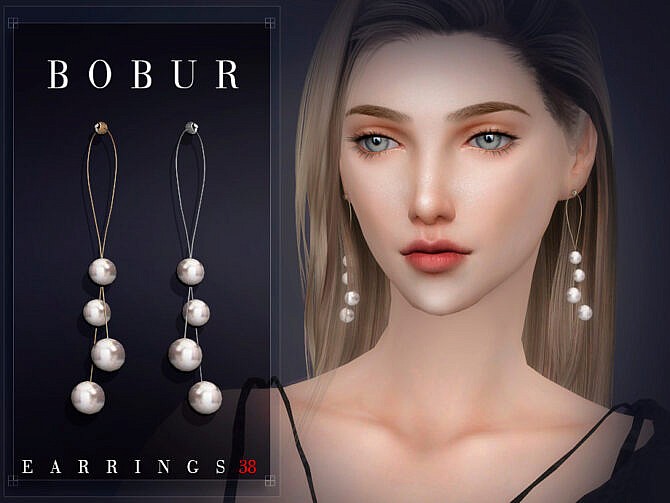 Sims 4 Earrings 38 by Bobur3 at TSR