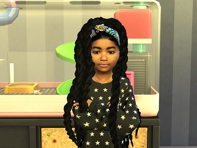 Sims 4 Dramatic Braids Hair For Child by drteekaycee at TSR