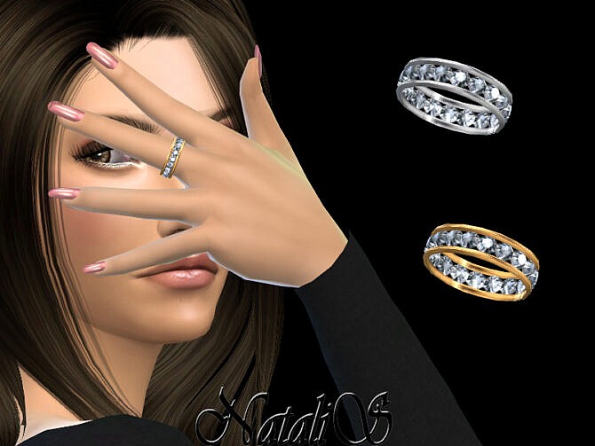 Sims 4 18 gems eternity ring by NataliS at TSR