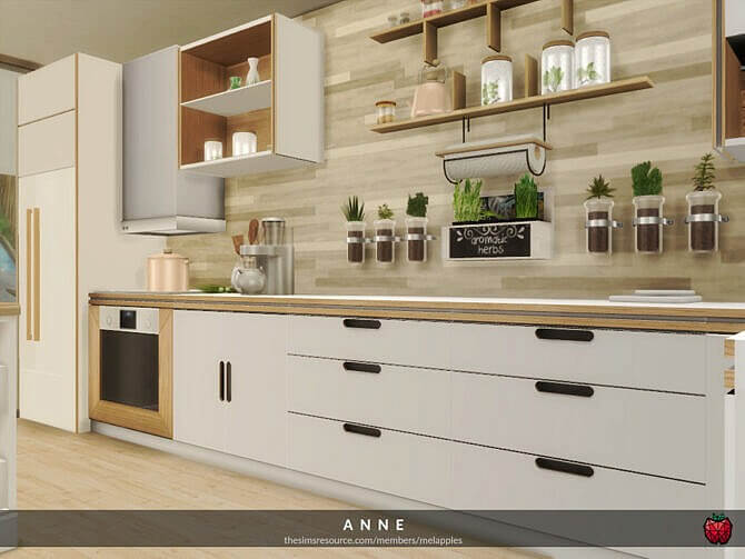 Sims 4 Anne kitchen by melapples at TSR