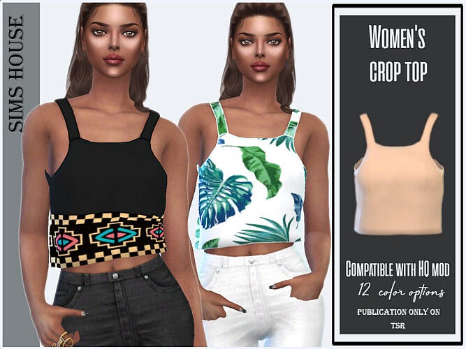 Crop Top By Sims House