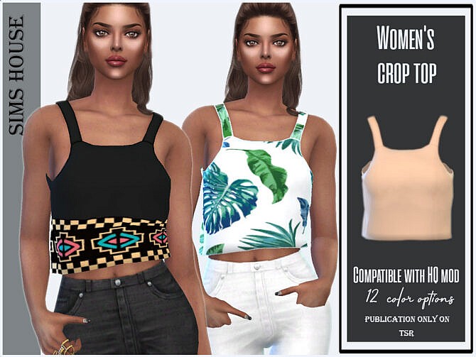 Sims 4 Crop top by Sims House at TSR