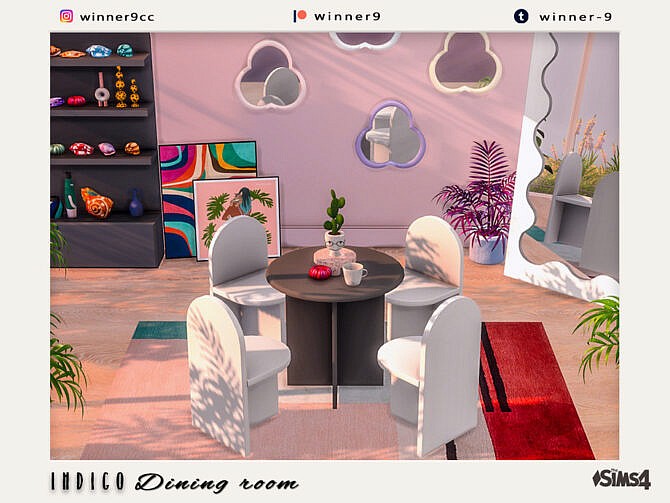 Sims 4 Indigo Dining room by Winner9 at TSR