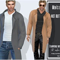 Men’s Coat Not Buttoned By Sims House