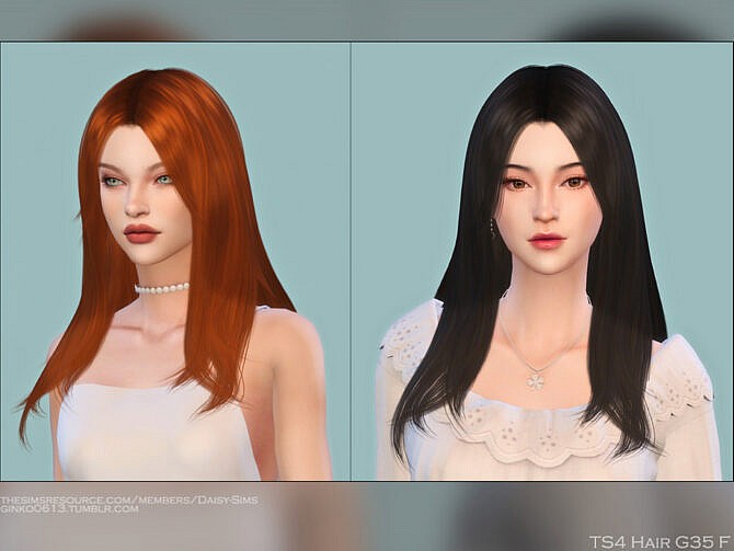 Sims 4 Female Hair G35 by Daisy Sims at TSR